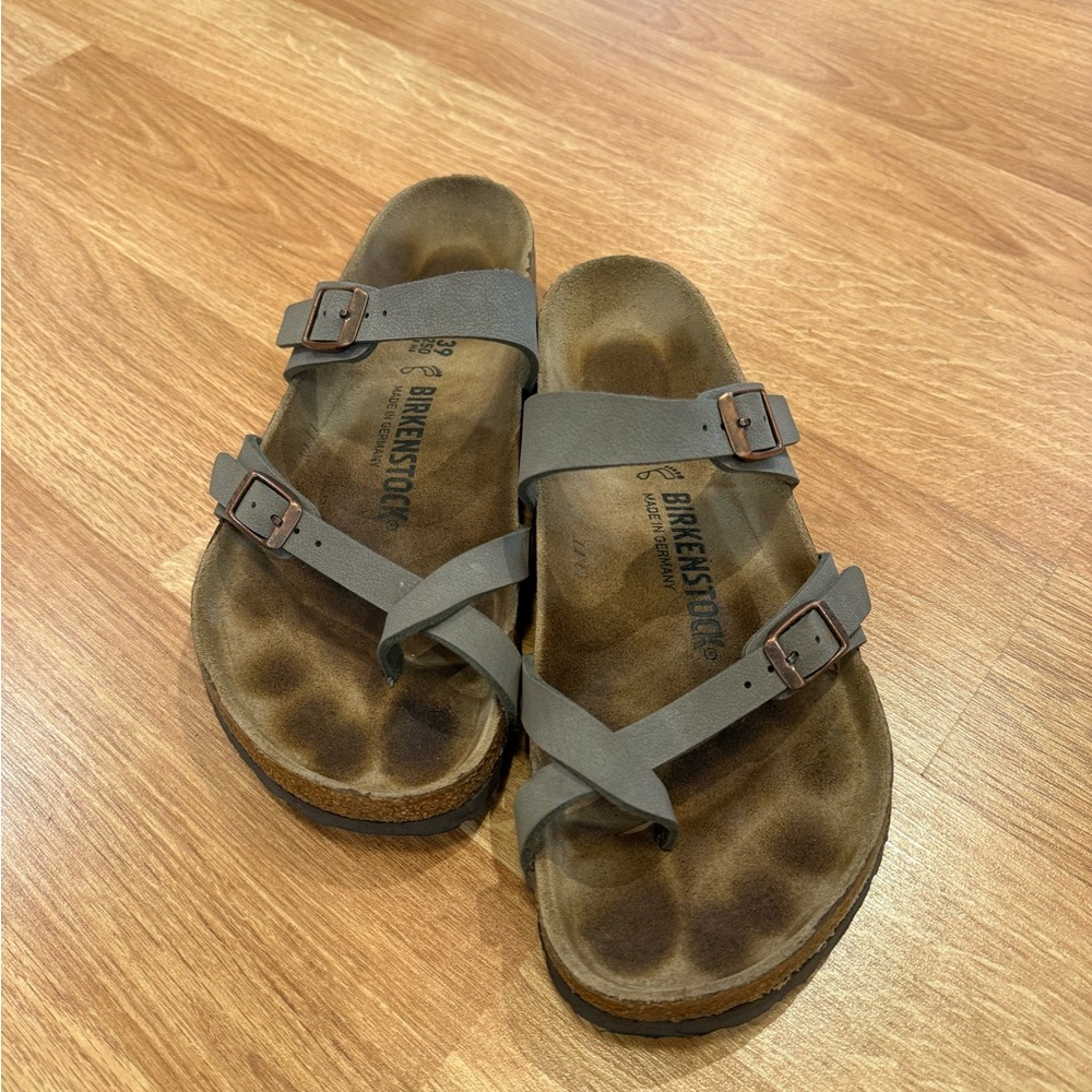 Birkenstock Mayari Birkibuc Sandals Stone